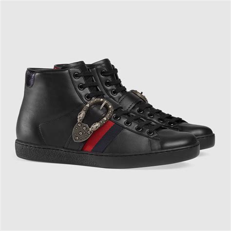 gucci 18aw ace high-top sneakers|Gucci ace sneakers women.